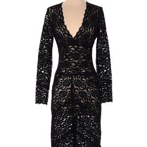 Nicole Miller Black Cocktail Dress Size Small